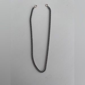 Marla Aaron Heavy Curb Chain in Silver 15” Necklace